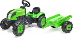 Traptractor Country Farmer met aanhanger groen voor kinderen 2-5 jaar