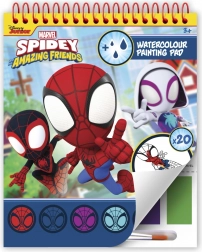 Spidey blok met kleurplaten en verf
