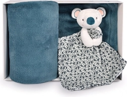 Cadeauset koala – plaid en knuffeldoekje DOUDOU