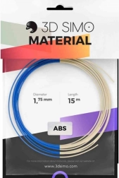 thermochroom filament pro voor 3D-pennen en -printers – verandert van blauw naar wit, 1,75 mm, 15 m