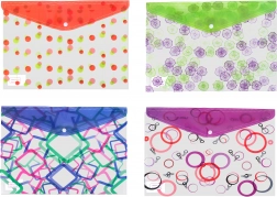 Map met drukknoop 35x25 cm