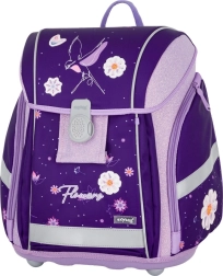 Schoolrugzak Premium Light Flowers paars