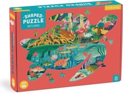 Puzzel in de vorm van een schildpad – wetlands, 300 stukjes – Mudpuppy