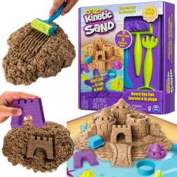Kinetic Sand stranddag – set met kasteel en accessoires