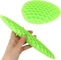 Gele antistress sensorisch speeltje Fidget Worm om uit te rekken