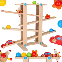 Houten knikkerbaan Montessori XXL