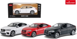 Metalen model 1:24 BMW X6 M zwart RASTAR