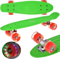 LED-skateboard met verlichte wielen