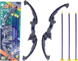 Boog voor kinderen met pijlen met zuignappen, paars, 3 stuks