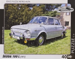 Puzzel RETRO-AUTA Škoda 100 L 40 stukjes