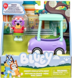 figuurenset BLUEY – oma’s auto en Janet