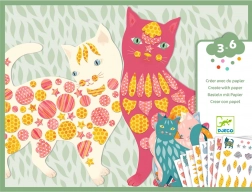 Djeco papierknutselen Katten
