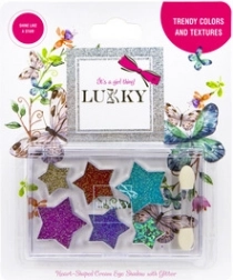 Lukky glinsterende crèmige oogschaduw met applicator