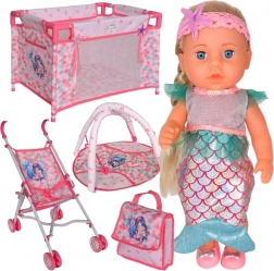 Woopie baby pop zeemeermin met set 18-in-1