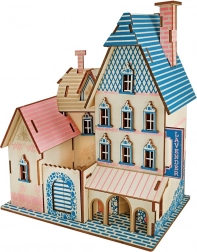 Woodcraft houten 3D-puzzel villa
