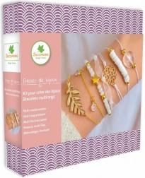 Sieraden maken – meerlaagse armbanden met parelmoer voor meisjes