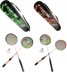 Badmintonsset voor kinderen in hoes (2 rackets + shuttle)