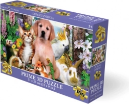 3D-puzzel huisdieren 100 stukjes