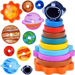 Houten puzzel met ruimte-thema