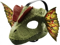 Dilophosaurus-masker Jurassic World met geluiden en watereffect