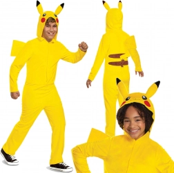 Kinderkostuum POKEMON Pikachu kigurumi (10–12 jaar, 137–149 cm)