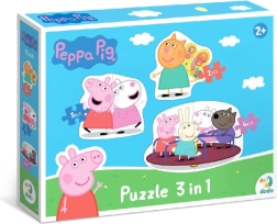 Puzzel Peppa Big en vrienden 3-in-1 (2, 3 en 4 stukjes)
