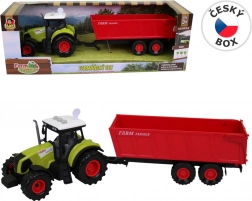 Tractor met aanhanger met licht en geluid