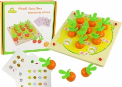 Houten memoryspel fruit en groenten