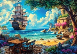 Puzzel Piratenschuilplaats XL 260 stukjes