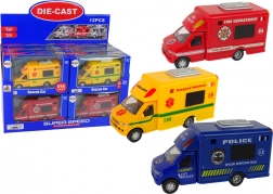 Reddingsvoertuigen met wrijvingaandrijving - Politie, Brandweer, Ambulance