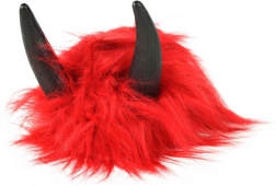 Carnavalspruik duivel met hoorns – rood