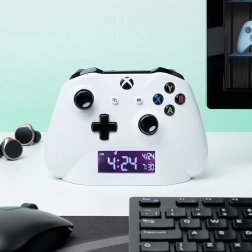 Wekker XBOX – wit, USB-voeding