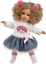 Realistische pop Llorens Elena met zacht stoffen lichaam - 35 cm