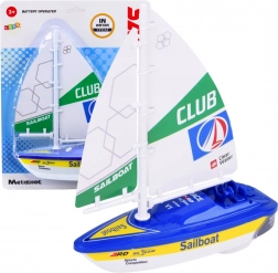 Zeilboot op Batterijen met Turbine-aandrijving Blauw