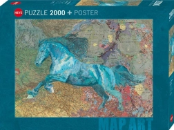 Puzzle HEYE Map Art: paard 2000 stukjes
