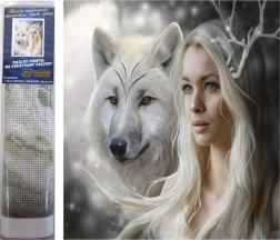 Norimpex Diamant schilderen IJskoningin 30x40 cm