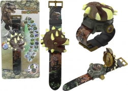 Kinderhorloge met 3D-projectie van dinomotieven