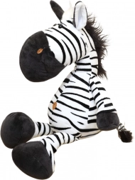 Pluche speelgoed Zebra zwart-wit 25 cm