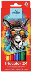 Driehoekige kleurpotloden Koh-i-Noor Triocolor 24 stuks