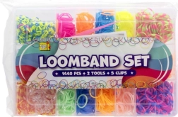 Set Loom-elastiekjes voor het vlechten van armbandjes, 1440 stuks in koffertje