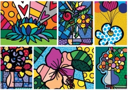 Puzzel collage bloemen 2000 stukjes