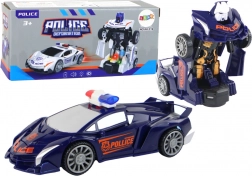 Transformerende politie-auto-robot