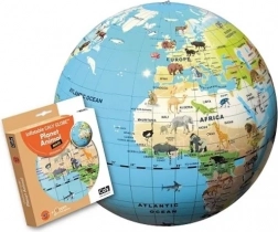 Opblaasbare globe 42 cm – dierenplaneet