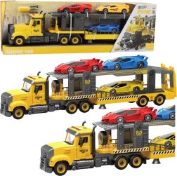 Opvouwbare takelwagen met lichten, geluiden en sportauto’s