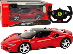 rc auto ferrari sf90 1:14 rastar rood