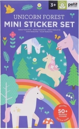 Petit Collage herbruikbare mini stickers – eenhoorns in het bos