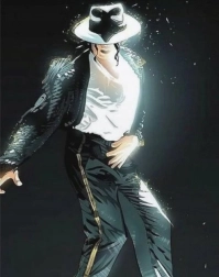 Diamond painting michael jackson op het concert 30 × 40 cm