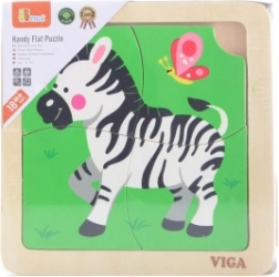 Houten puzzel zebra van VIGA merk