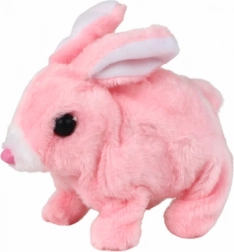 Interactief lopend konijntje met korte vacht – roze