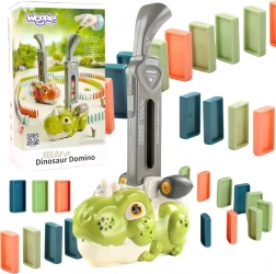 Woopie elektrische locomotief voor dominosteentjes dinosaurus groen